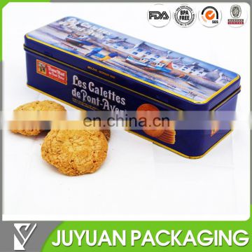 metal tin can for packing cookie/ aluminum cookie tin