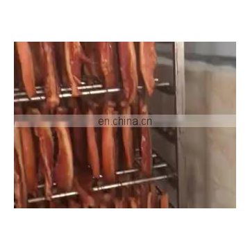 Electric heat smoking oven for chicken processing