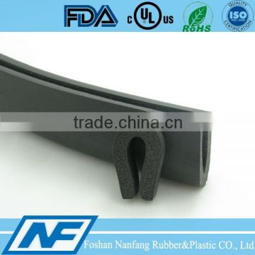 china foam rubber u channel seal strip
