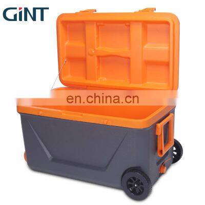 GiNT 45L Made in China Cheap Price Good Quality Ice Cooler Boxes Portable Handle Ice Chests with Wheels