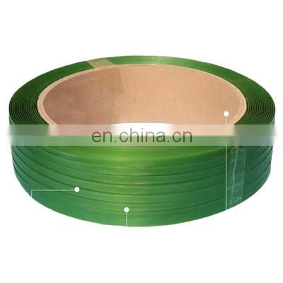 Colorful Strong tension green embossed plastic PET strap roll polyester pallet strapping belt for cargo packing