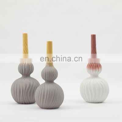 geometric decorative home ceramic chinese modern gourd vases