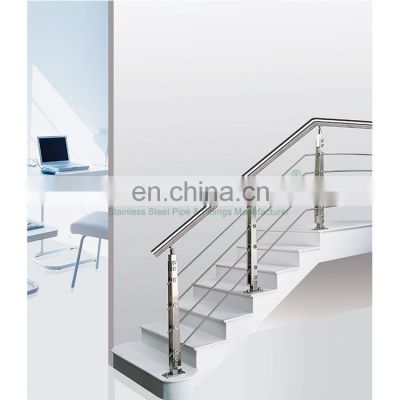 A002 Villa Indoor Stainless Steel Rod Tube Handrail Staircase Inox 304 Pipe Railing