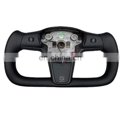 Factory direct sales For Tesla Model 3 Model Y 2021 New Steering Wheel Square Modification