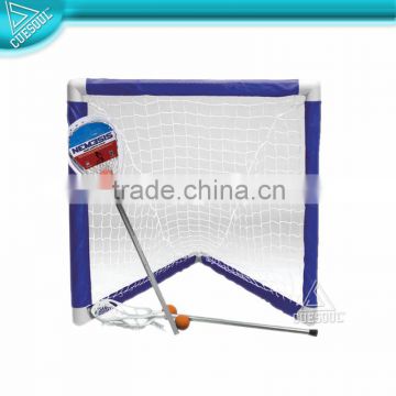 Mini-sticks PVC tube hockey goal net set