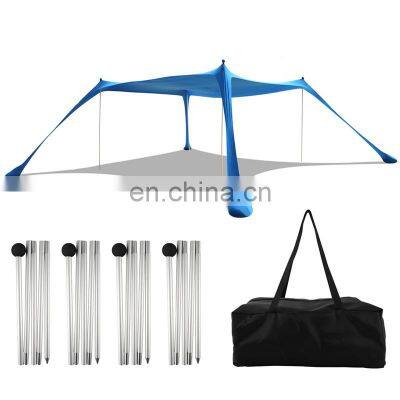 Large Anti Uv Portable Sun Shade With Logo Umbrella Beach Shade Tent Sun Shelter Beach Tents