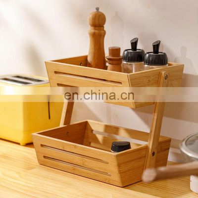 Wholesale High Quality Kitchen Household Fruit Vegetables Bamboo Storage Holder Home Storage & Organization Kitchen & Tabletop