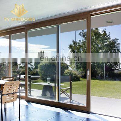 AS2047 aluminium thermal break lift sliding tempered glass door for home use