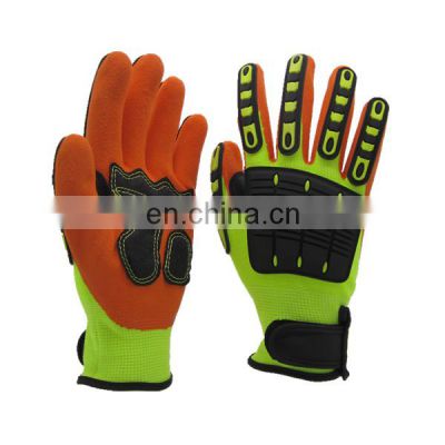 Oilfield Sandy Nitrile Cut Resistant TPR Anti Impact Mechanic Gloves Construction