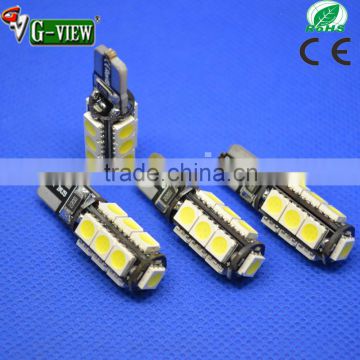 China supplier auto led car lights ,t10 13smd 5050 with canbus , for auto car turn signal light lamp bulb