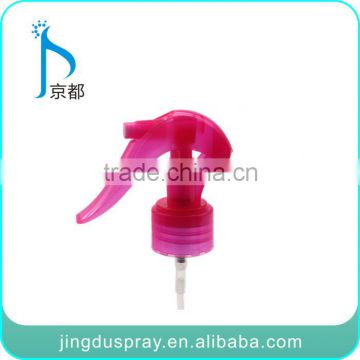 JD-202A 24MM hyaline rose red Plastic triger sprayer bottle mini sprayer