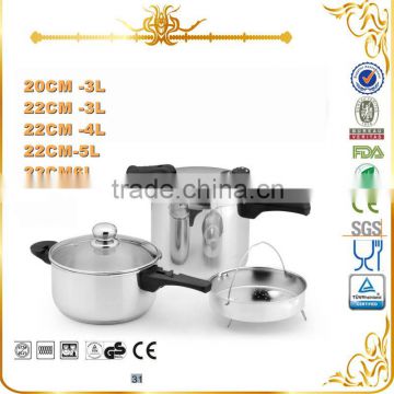 18/10 Stainless Steel Pressure Cooker