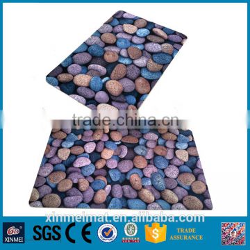 pebble stone door mat print carpet