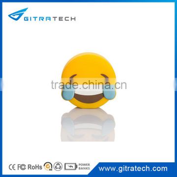 Bestselling Emoji 2600mAh Portable Charger PVC Power Bank Emoji
