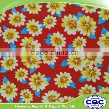 100% polyester printed bed sheet fabric