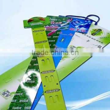 PP frosted glove packaging clip strip polypropylene strip