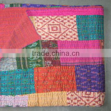 Vintage Silk Patola Saree Patchwork Indian Home Decorative Throws~Source directly from factory.