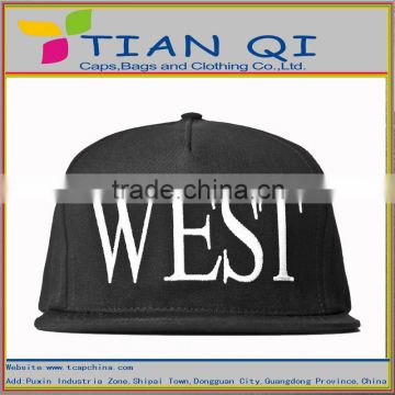 big letters embroidery 5 panel for wholesale attractive flat brim hats
