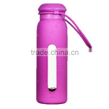 Mochic 360 ml Glass Water Bottle with Full Silicone Sleeve MCB0011