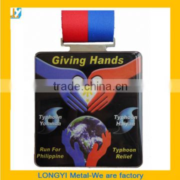 Custom running metal medal with cheap price and good quality