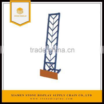 Metal floor standing promotionial quartz/marble/granite/ stone display rack