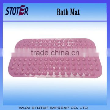 pink color pvc anti-ship bath mat