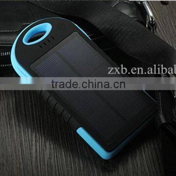 Water and dust proof solar power bank mobile phone solar charger