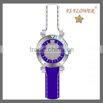 High Quality Purple Dial Beautiful Ladies Fashion Silicon Watch Latest