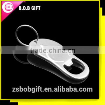 Hot sale aluminum flip flop bottle opener keychain