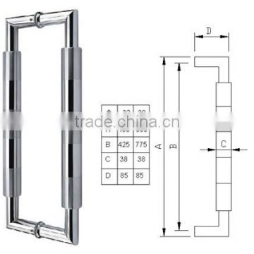 Stainless steel tubing door pull handle
