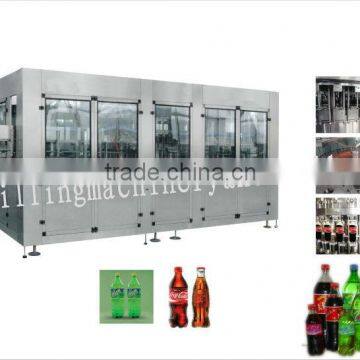 Monoblock 3in1 Bottle Carbonated Water Filling Machine