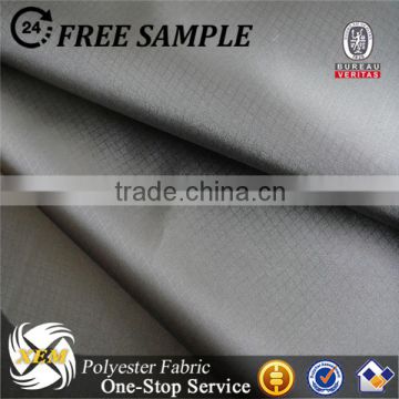 100% polyester dobby weave ripstop pongee fabric PU coated fabric