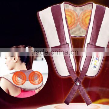 Shoulder Vibrator Pain Relief Vibrating Massage Belt / Neck Kneading Tapping Massage Shawl Xiamen Factory Directly Supply