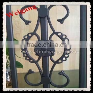 Galvanized steel balcony railing decorative flower on promotion