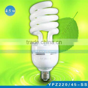 CHINA 45W HALF SPIRAL E27 6400K 110V 240V 45W ENERGY SAVING LAMP MANUFACTURER