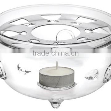 glass tea pot candle