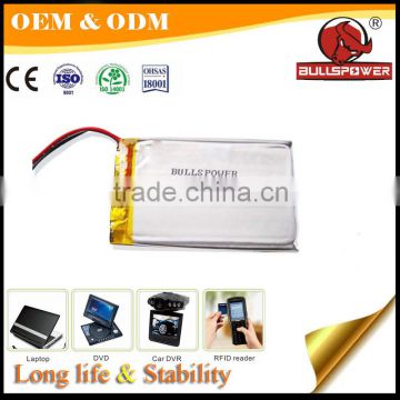 lipo lithium ion battery 3.7v 1200mah li-polymer battery 053759
