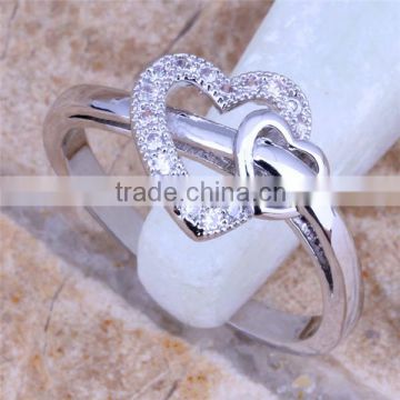key rings heart shape wedding designs rings jewelry/zircon ring