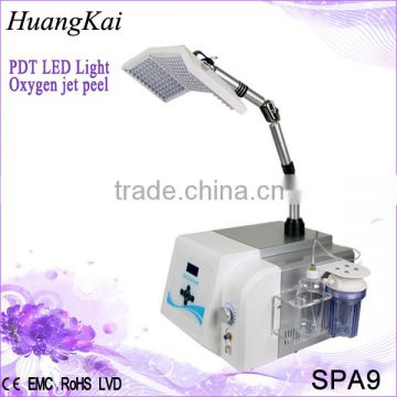 pdt light facial skin care led light therapy equipment with oxygen jet