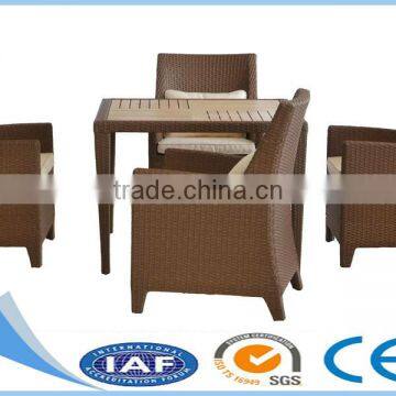 Pretty synthetic PE rattan garden furniture