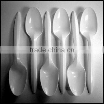 Plastic Disposable SPOONS Cutlery good quality thick white plastic spoons,custom plastic spoons manfuacturer