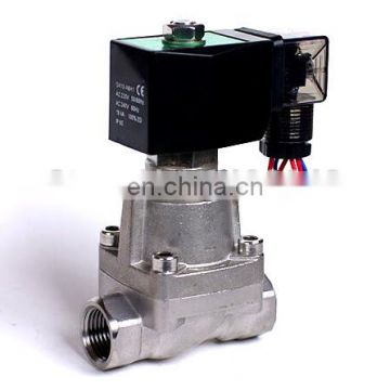 GOGO 2 way SS304 high temperature steam electromagnetic solenoid valve G1/2" 12V DC Orifice 15mm normal close SPZ-15