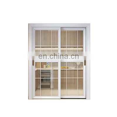 Low-E glass design thermal break aluminum balcony glass sliding doors for  aluminum storefront door