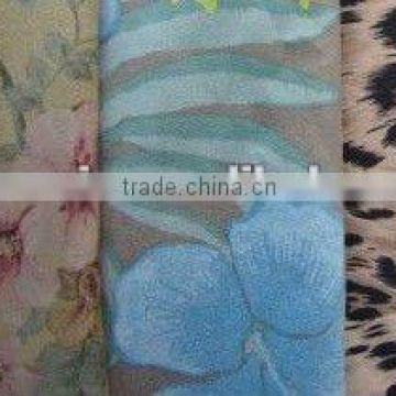 100%polyester printed leopard brushed suede fabric/mattress fabric