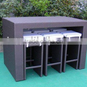 Rattan Bar Table