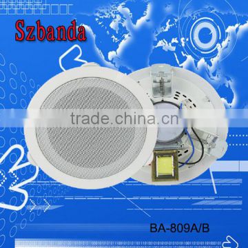 3-10W 90dB PA System Ceiling Speaker BA-809A/B public address system/Metal