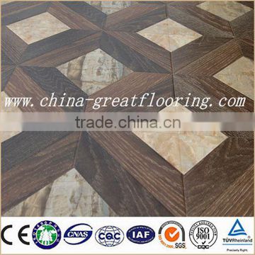 hdf american oak marble parquet laminate flooring