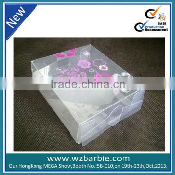 Clear PVC shoes packing boxes