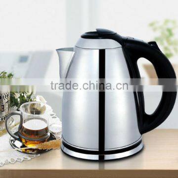 Jialian Hot Sale C02 Plastic Handle Stainless Steel Housing Electrical Kettle with temperature control