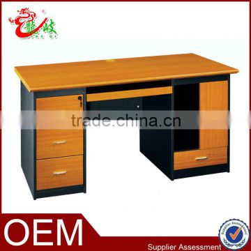simple design mdf color matching office table design F891